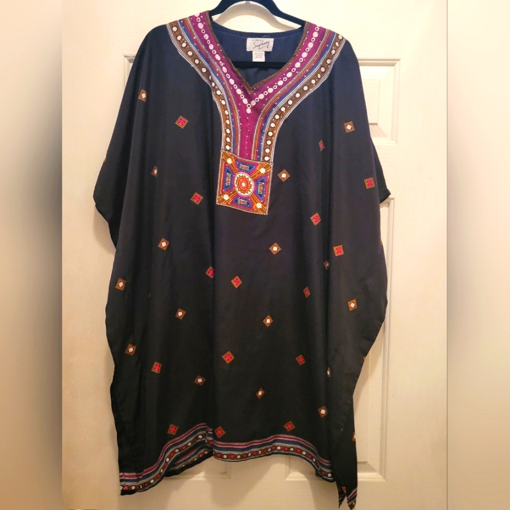 Colorful Embroidered Kaftan